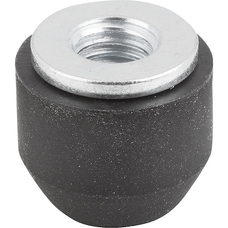 Kipp Thrust Pad M10 Neoprene, Comp:Steel K0104.10